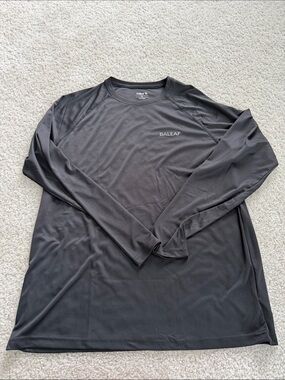 Baleaf Men's Long Sleeve Performance Top - Black